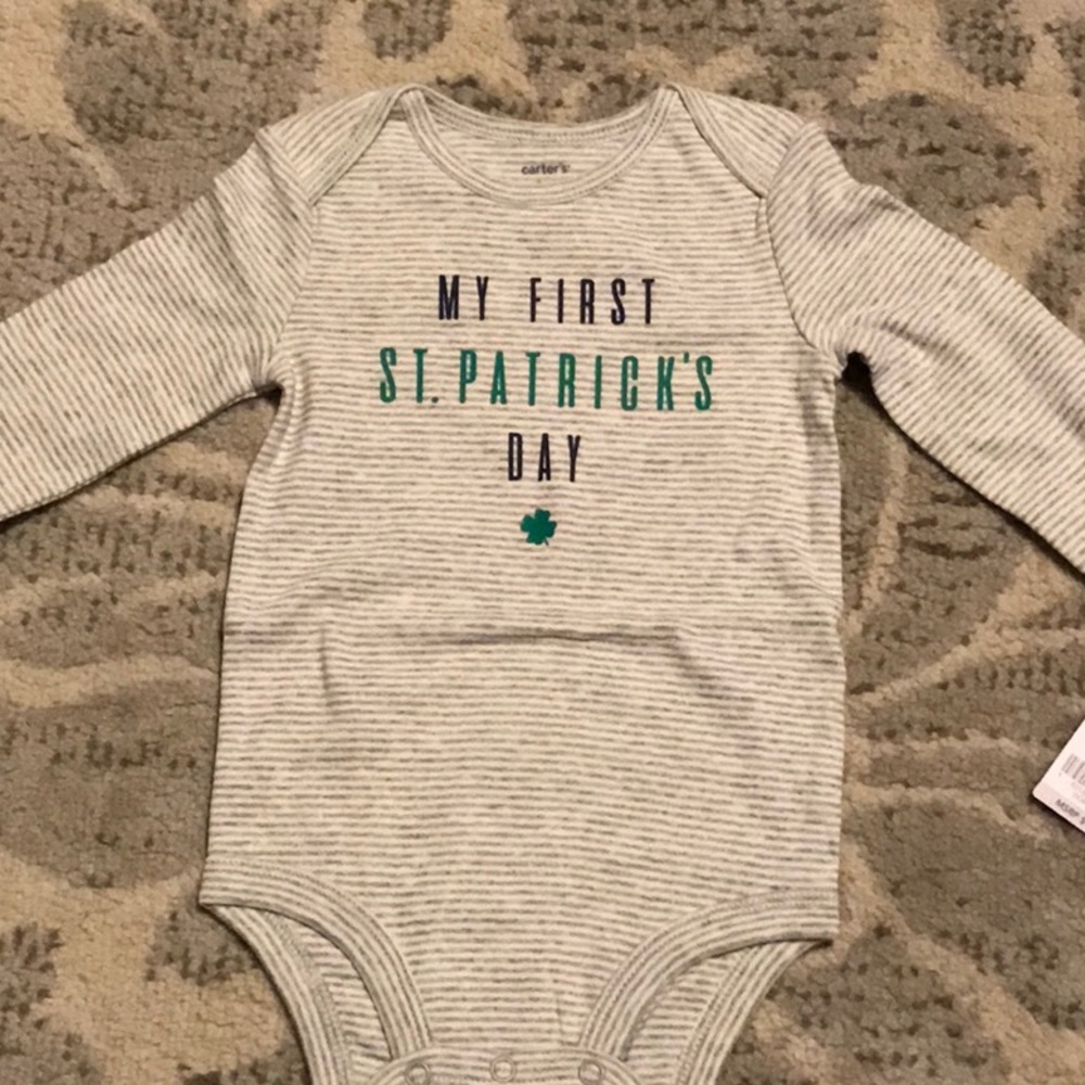 Carter’s My First St. Patrick’s Day Onesie NWT